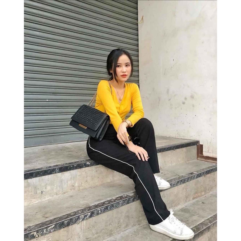 [Mã FAMAYWA giảm 10K đơn 50K] Quần Tây Ống Rộng Cullotes 1 Sọc Nhỏ | BigBuy360 - bigbuy360.vn