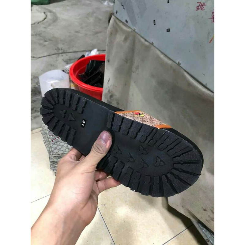 Dép Mickey đế cao  màu nâu full size 38-43