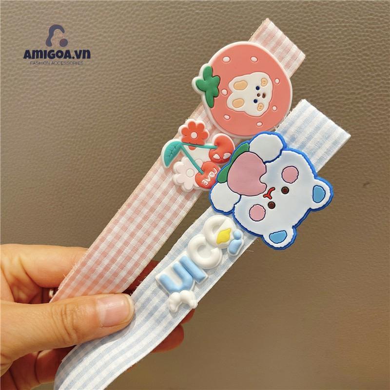 ✨✨Bờm băng đô cài tóc dán hoạt hình phong cách Hàn siêu cute cho bé