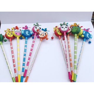 Bút Chì Gỗ 2B Hình Trống Lắc (Giao Mẫu Ngẫu Nhiên)
