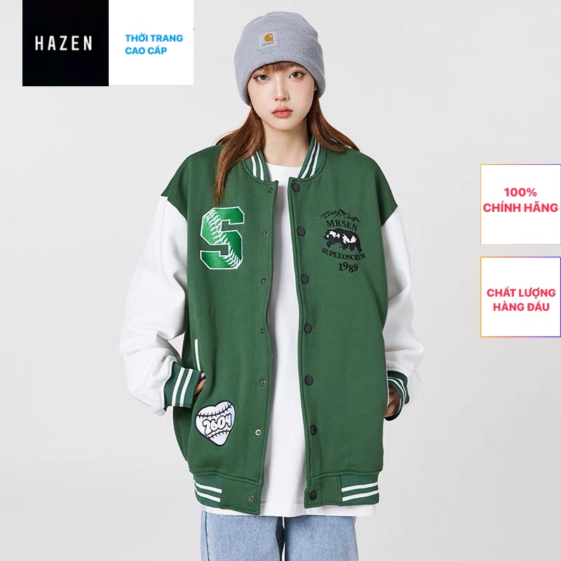 (ORDER 15 ngày) ÁO KHOÁC VASITY GREEN 1989 VẢI NỈ DẠ CAO CẤP/ VASITY JACKET