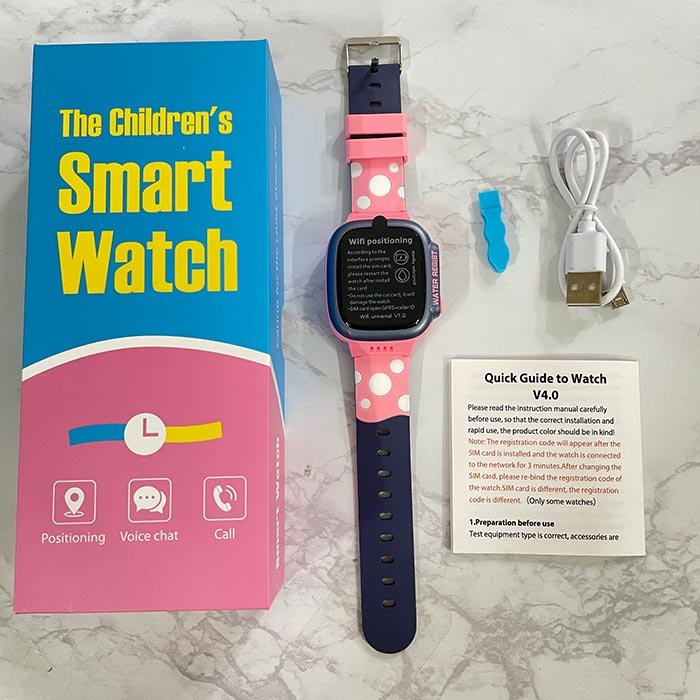 Đồng Hồ Thông Minh Cho Bé Y92 Lắp Sim Nghe Gọi 2 Chiều, Đồng Hồ Định Vị Trẻ Em Chống Nước Có Tiếng Việt