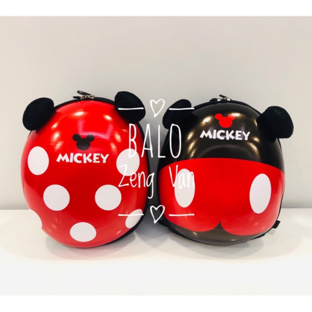 BALO TRỨNG CHUỘT MICKEY CHO BÉ MẪU GIÁO 3-5 tuổi (có dây chống đi lạc)