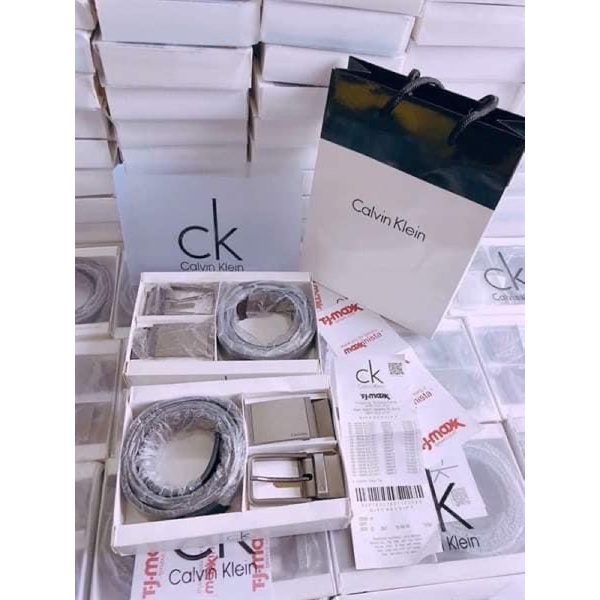 DÂY LƯNG C.K 2 MẶT CHO NAM FULL HỘP - THẮT LƯNG NAM