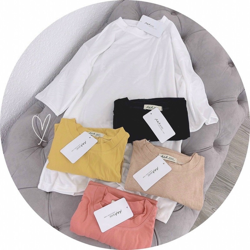 Áo Thun Trơn Cổ Tròn Basic Form To Oversized byChang