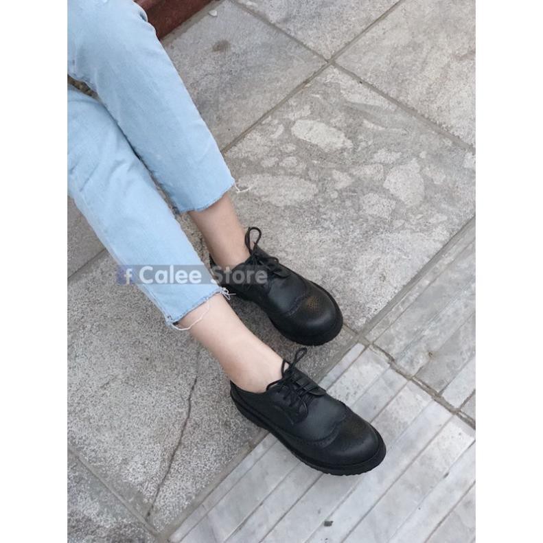 Giày oxfords da mềm nữ (Có clip tự quay sản phẩm) đế cao su cao cấp -h91 | BigBuy360 - bigbuy360.vn