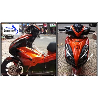 Tem trùm air blade cam đen đời 2013-2014-2015, độ team trùm ab dán phủ dàn áo xe đen cam rẻ đẹp