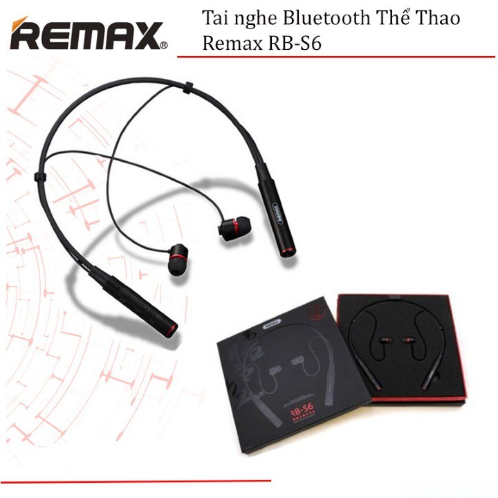 Tai Nghe Bluetooth Thể Thao Remax RB-S6 Siêu Bass