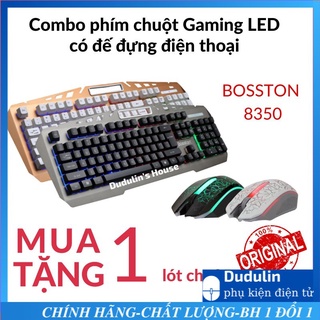 Bộ Bàn Phím kèm Chuột có đế đựng điện thoại tặng lót chuột dành cho GAME thủ