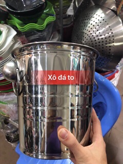 Xô đựng đá inox. Ko kèm gắp đá