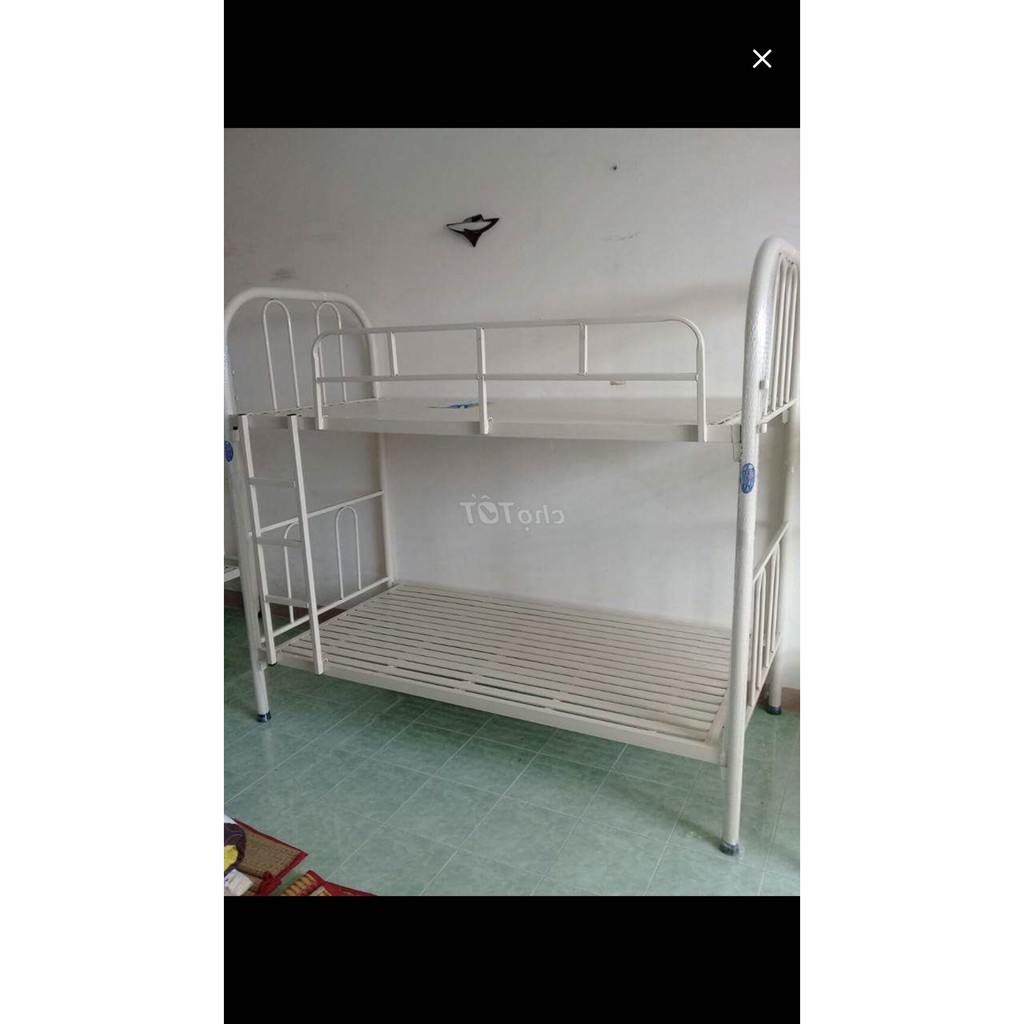giường tầng trẻ em trên dưới 1m2 sắt dày dặn, có bảo hành