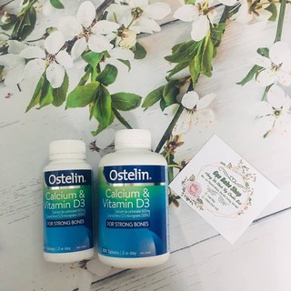 Mẫu mới) Viên uống bổ xung canxi + vtm D: Ostelin Vitamin D & Calcium _ 130 viên-300v