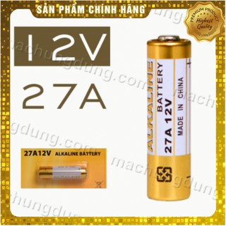 Vỉ 5 Viên Pin 12V 27A điều khiển cửa cuốn điều khiển tivi đồ chơi