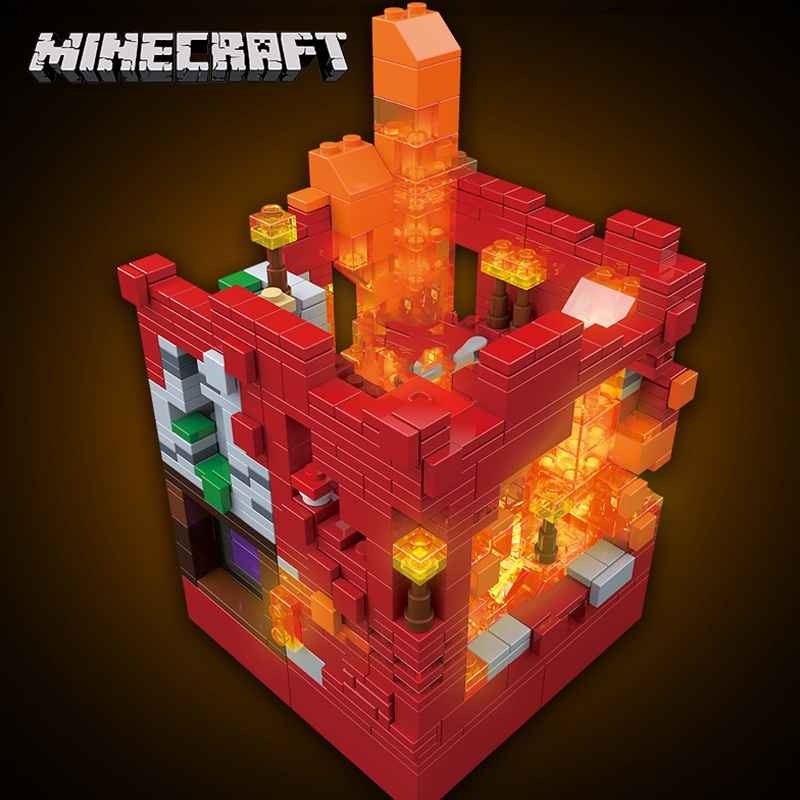 Bộ Đồ Chơi Lắp Ráp Lego 1000 Mảnh Ghép Hình Ngọn Núi Trong Game Minecraft 21137