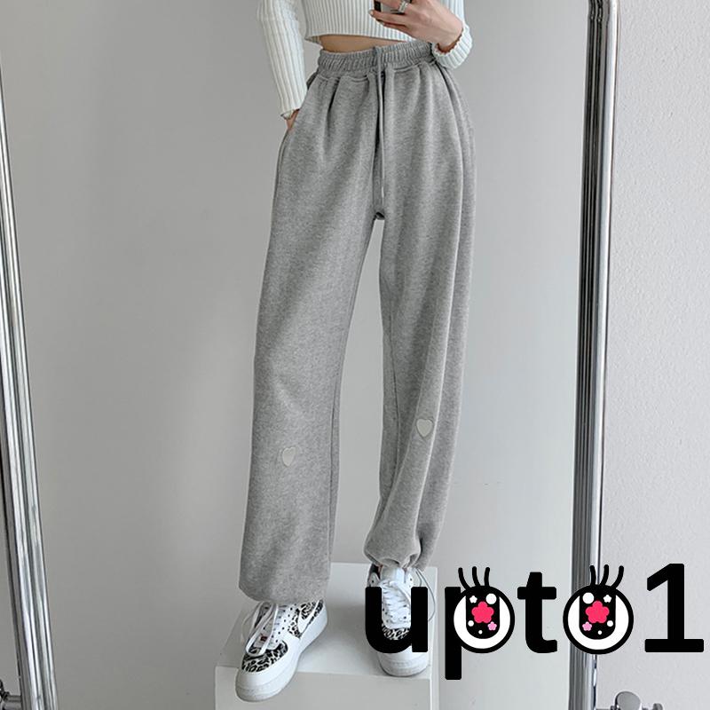 Quần Dài Lưng Cao In Họa Tiết Trái Tim Thời Trang Cho Nữ | BigBuy360 - bigbuy360.vn