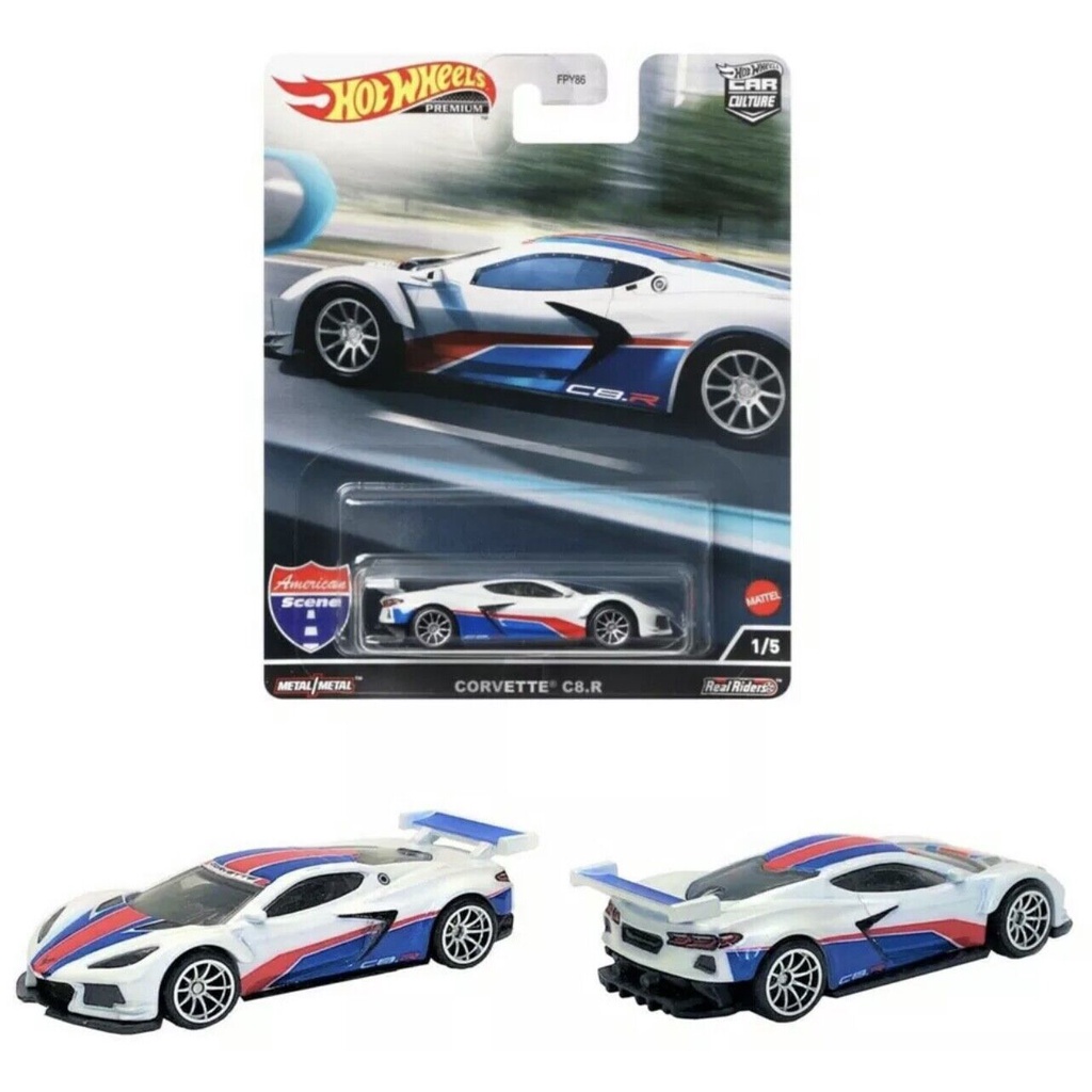 Xe mô hình tỉ lệ 1:64 Hot Wheels Chevy Corvette C8.R American Scene