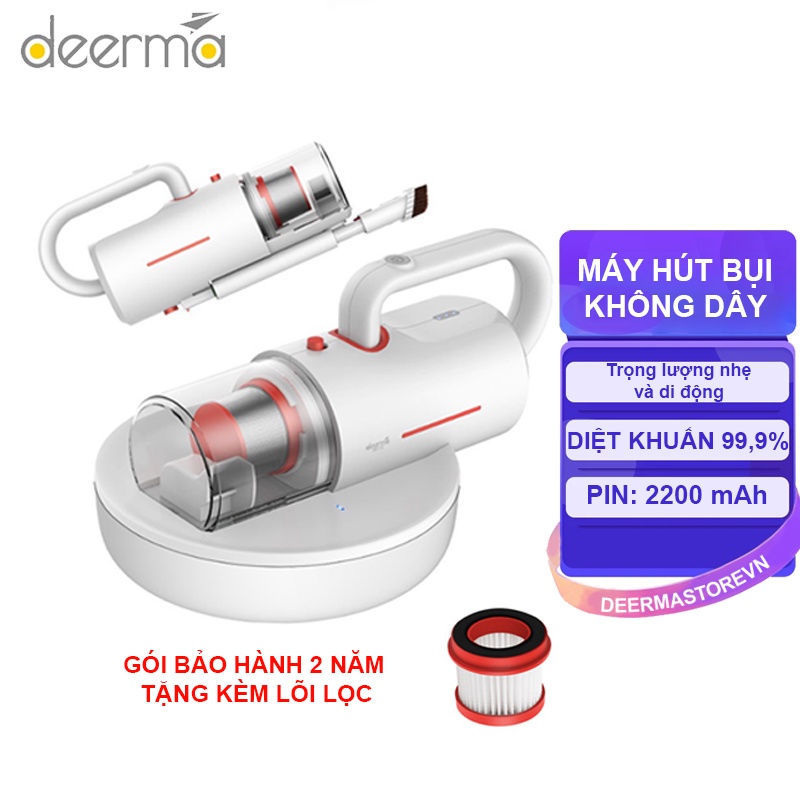 Máy Hút Bụi Giường Nệm Không Dây DEERMA CM1900 (Dung lượng pin 2200mAh)