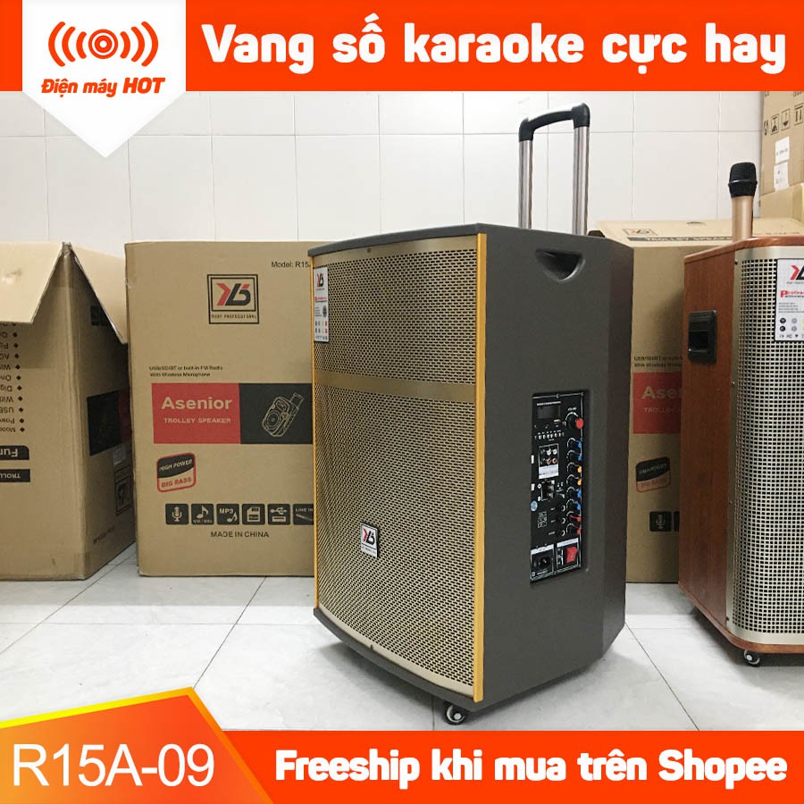 Loa kéo Karaoke Nghe nhạc RUBY R15A-09 Công suất 500w