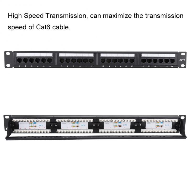 Kệ cắm dây cáp mạng CAT6 24 cổng