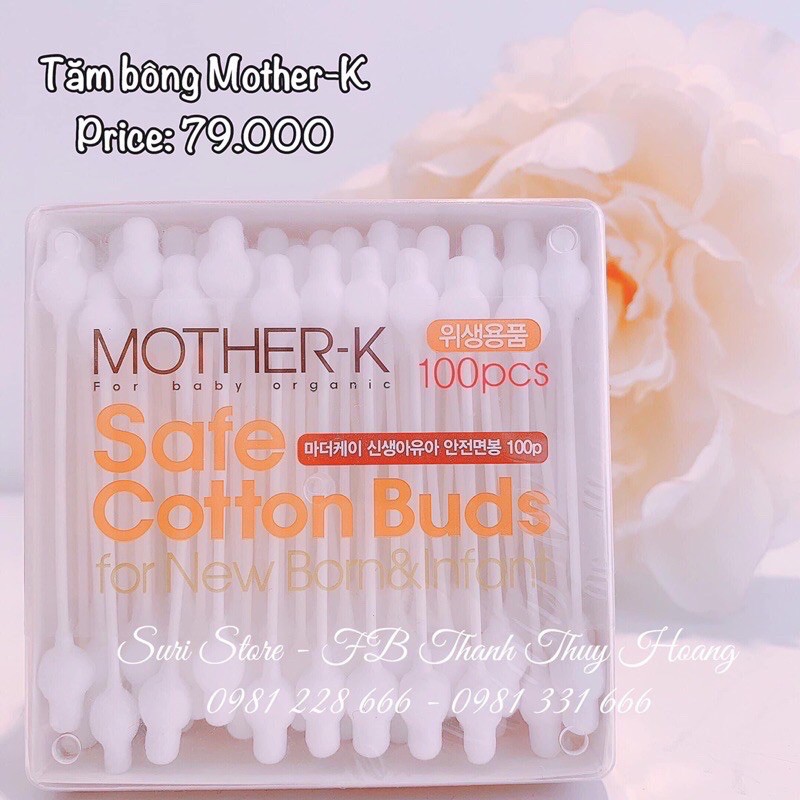 Tăm bông Mother-K Hàn Quốc (100c)