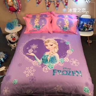 Bộ chăn ga gối cotton lụa Disney