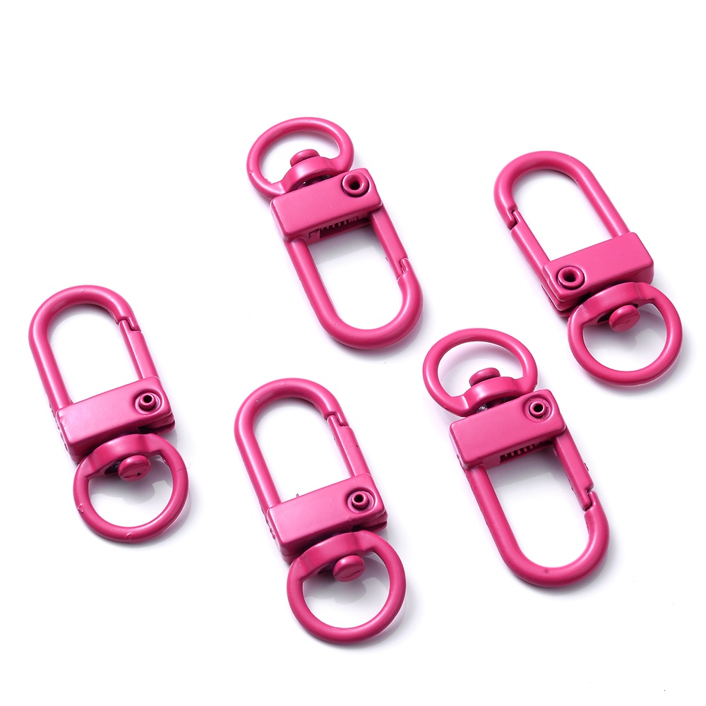 Set 10 Móc Khóa Kim Loại Hình Tôm Hùm Nhiều Màu Sắc Dùng Làm Vòng Tay / Vòng cổ diy