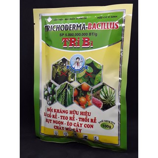 Trichoderma Bacillus 100gr - chế phẩm vi sinh kháng nấm