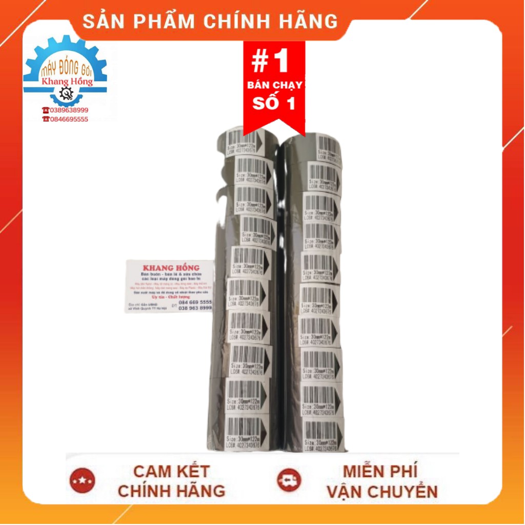 [HÀNG CHÍNH HÃNG] 1 Cuộn Mực In Date Ngày Sản Xuất - Hạn Sử Dụng Size 30*122mm Của Máy DY8,HP241B