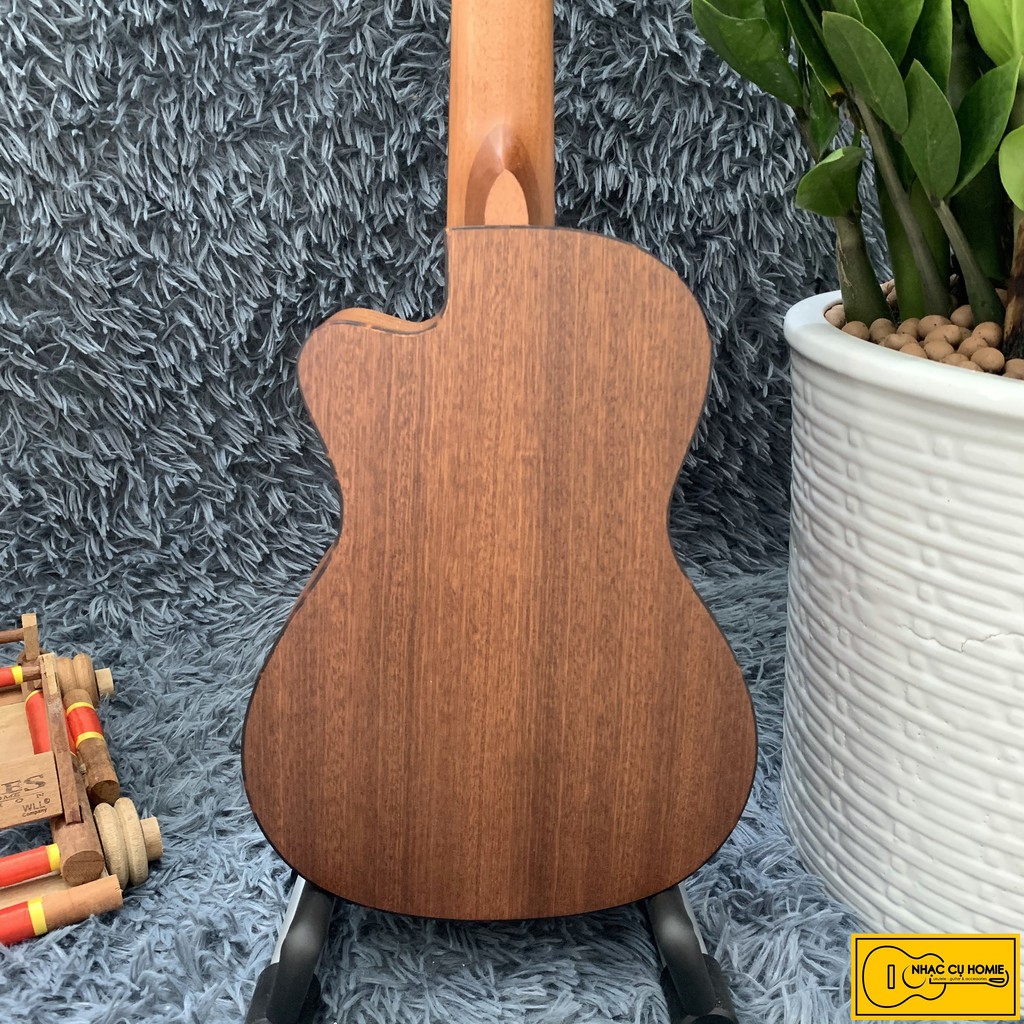 ĐÀN UKULELE CONCERT HOA KHUYẾT 23INCH KHÓA GOLD