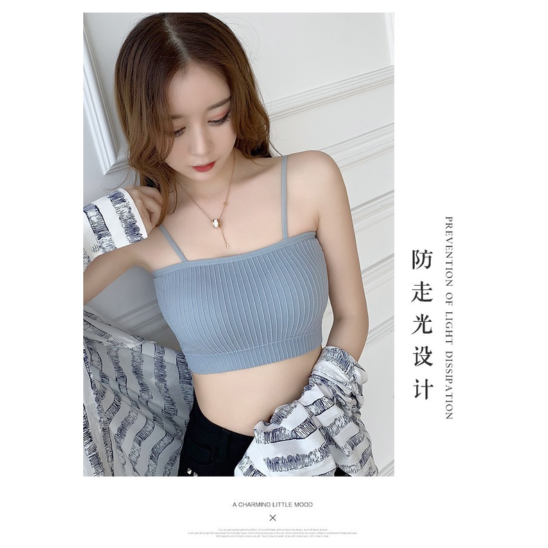 Áo Bra Quây Cotton Gân Tăm, Bra Nữ 2 Dây Cao Cấp, Mút Mỏng Đồ Lót Gợi Cảm - Subo Shop
