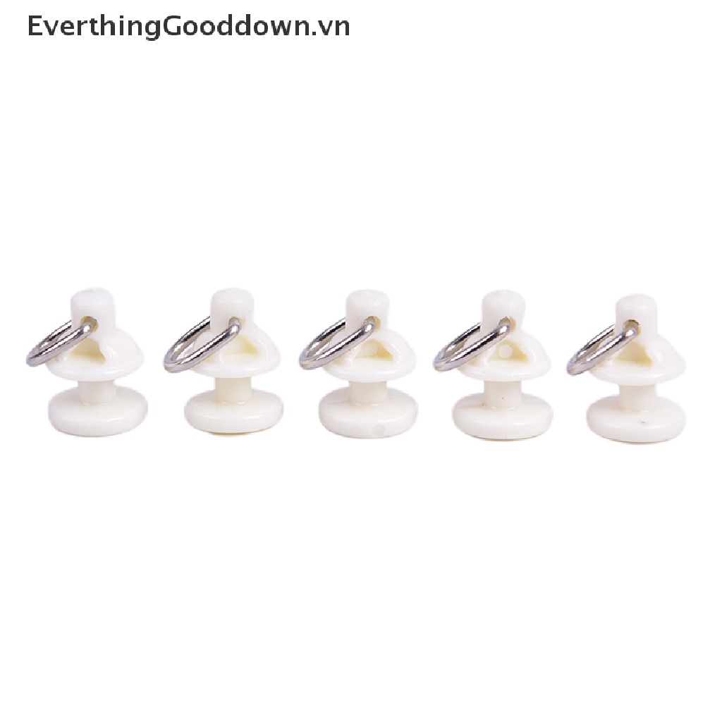Everthingooddown Set 20 Móc Treo Rèm Có Con Lăn