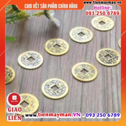 Bộ 20 đồng xu phong thủy may mắn tài lộc đồng nguyên chất