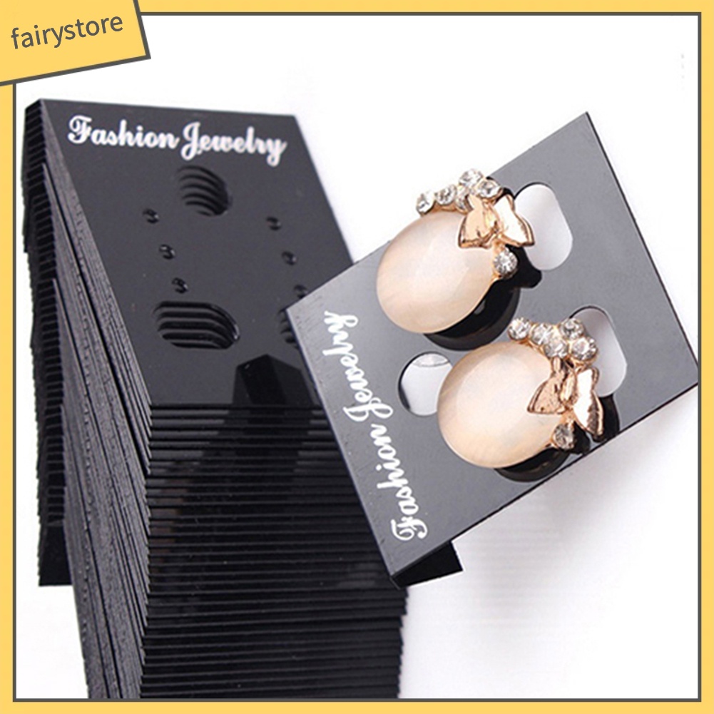 Set 100 Giá Đỡ Trưng Bày Bông Tai Bằng Nhựa Tiện Dụng