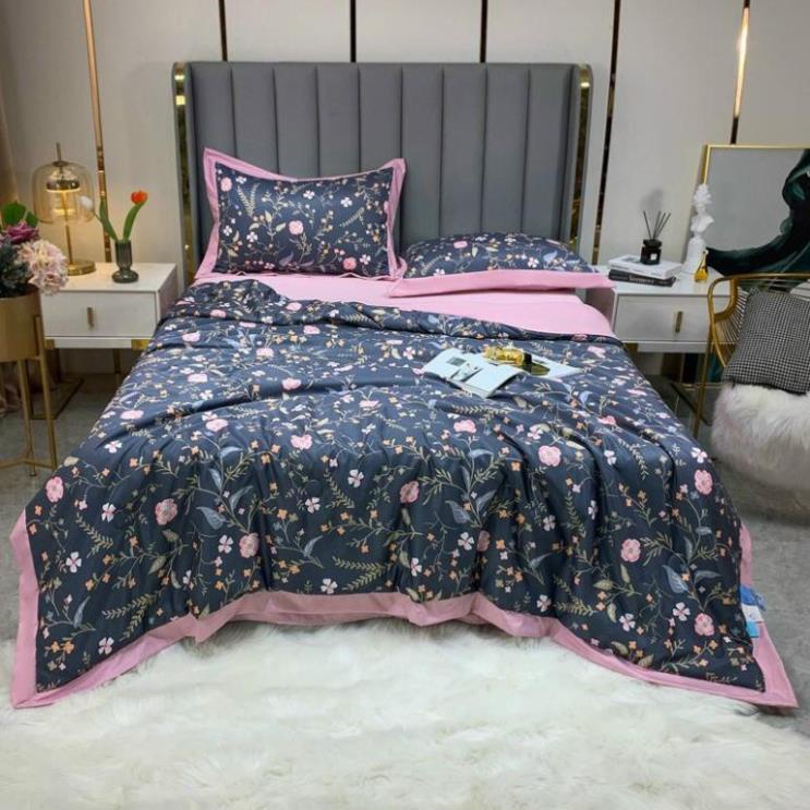 Chăn Lụa Hè 2022 Chăn hè lụa thái trần bông cao cấp, chăn lụa mùa hè thu mềm mát size 2mx2m2