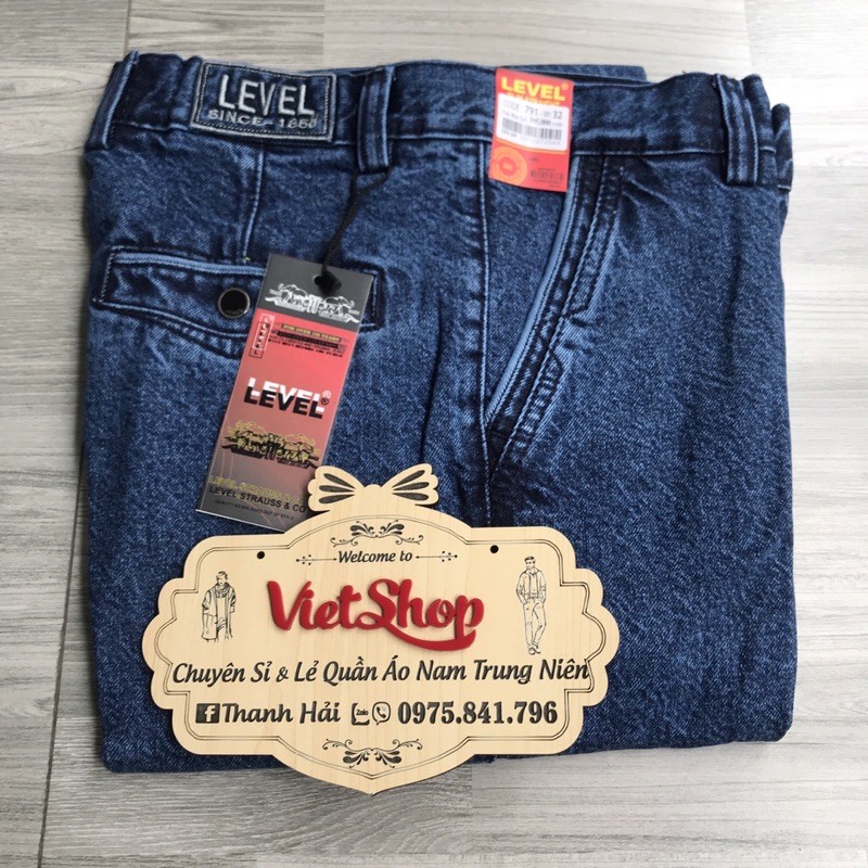 Quần bò dài nam trung niên dáng thụng túi chéo+ ẢNH THẬT | BigBuy360 - bigbuy360.vn