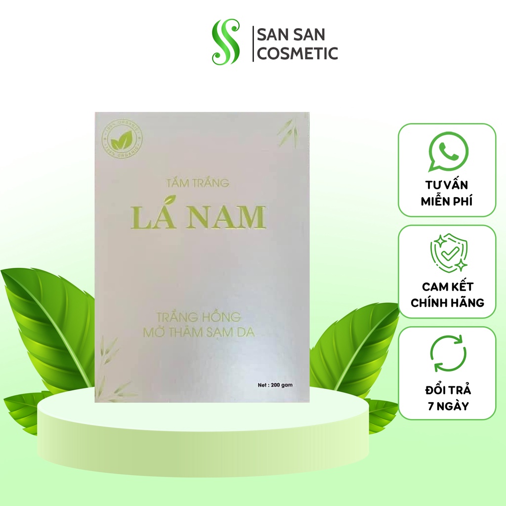 Tắm trắng lá nam Dr Cell giúp da trắng sáng, mờ thâm sạm da 200gr SAN30