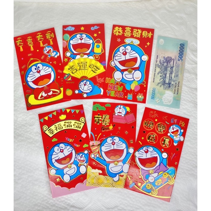 xã kho đồng giá 10k👉🏻Bao lì xì hoạt hình doremon , heo peppa, gấu nâu lines, các siêu anh hùng trang trí ngày tết 2022