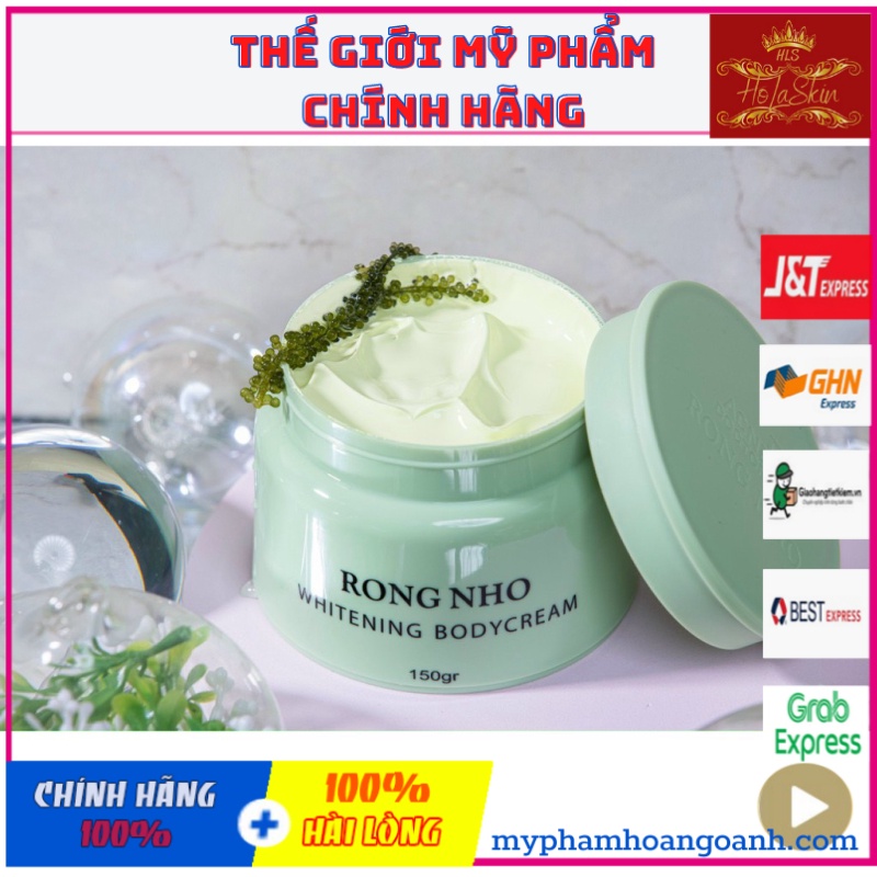 KEM DƯỠNG TRẮNG BODY RONG NHO CAO CẤP 150G TẶNG KÈM SERUM KÍCH TRẮNG