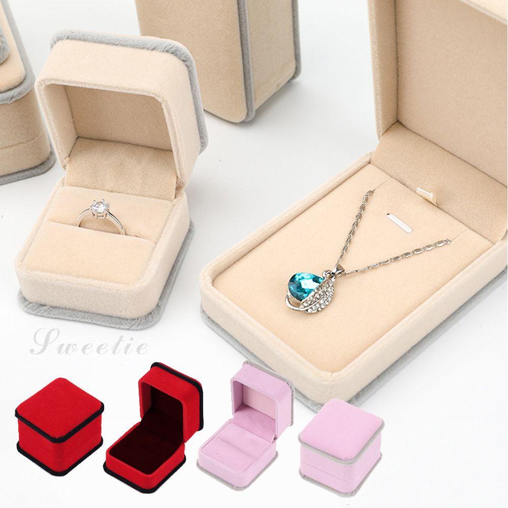 Hộp Đựng Trang Sức Bằng Vải Flannel Xinh Xắn