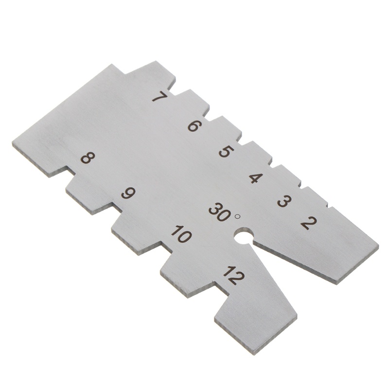 Thước Đo Ren Xoắn Ốc WER Metric 30° Thước Đo Góc Chính Xác Bằng Thép Không Gỉ