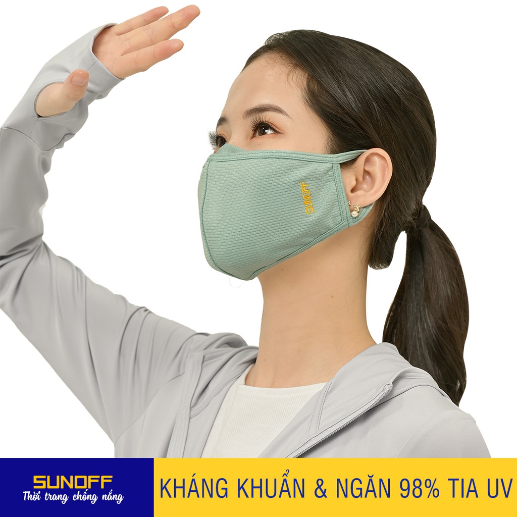 [Mã FAMAYFA2 giảm 10K đơn 50K] Khẩu Trang Nữ: Kháng Khuẩn - Ngăn 98% Tia UV Sunoff Coolsport | BigBuy360 - bigbuy360.vn