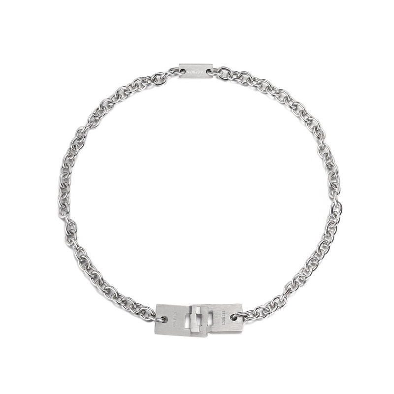 Dây Chuyền Thép Titan Phong Cách Tối Giản Cá Tính 19724