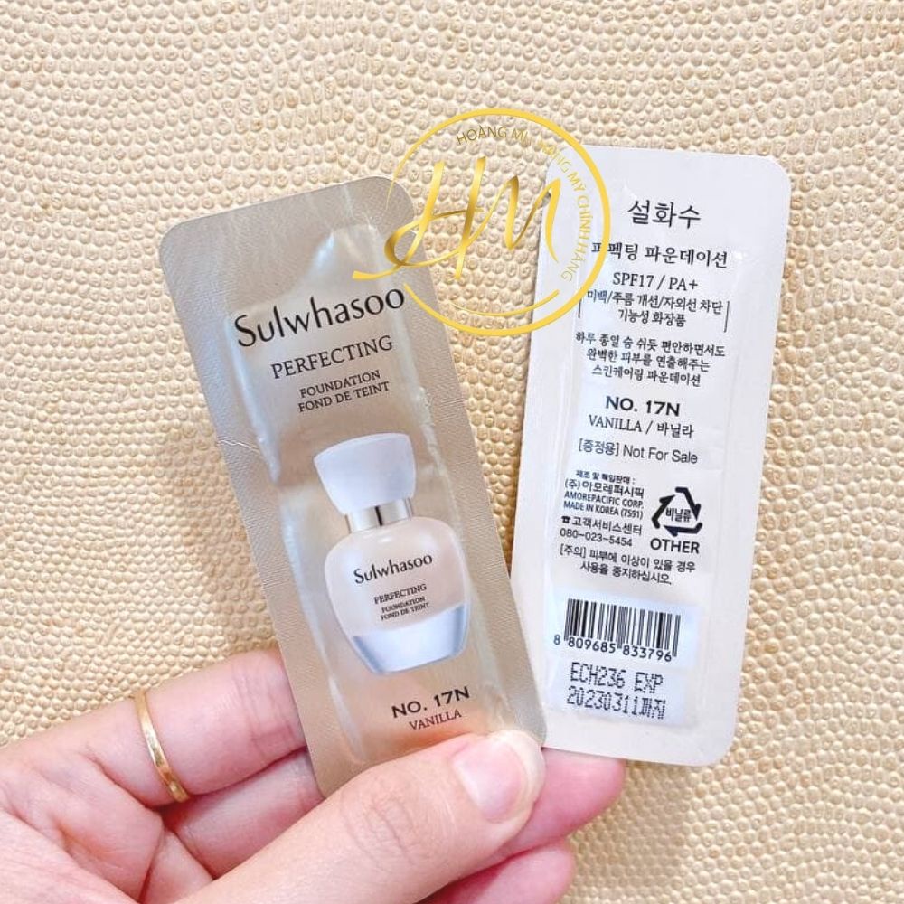 Kem nền Sulwhasoo Perfecting Foundation Glow SPF 17/PA