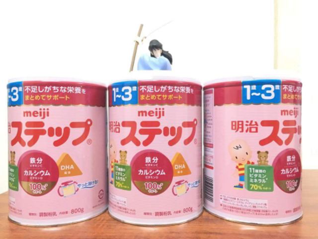 Sữa bột Meiji 1-3 mẫu mới 800g Nội Địa Nhật Bản