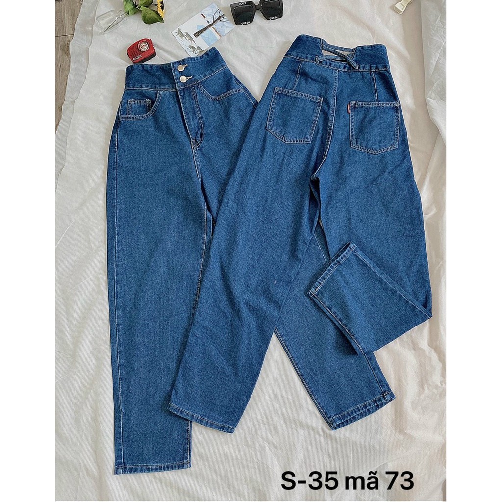 Quần jean baggy nữ 🚀 FREESHIP 🚀 Quần jean baggy nữ lưng cao kiểu size đại từ 40kg đến 75kg Bigsize MS73 - 2KJean