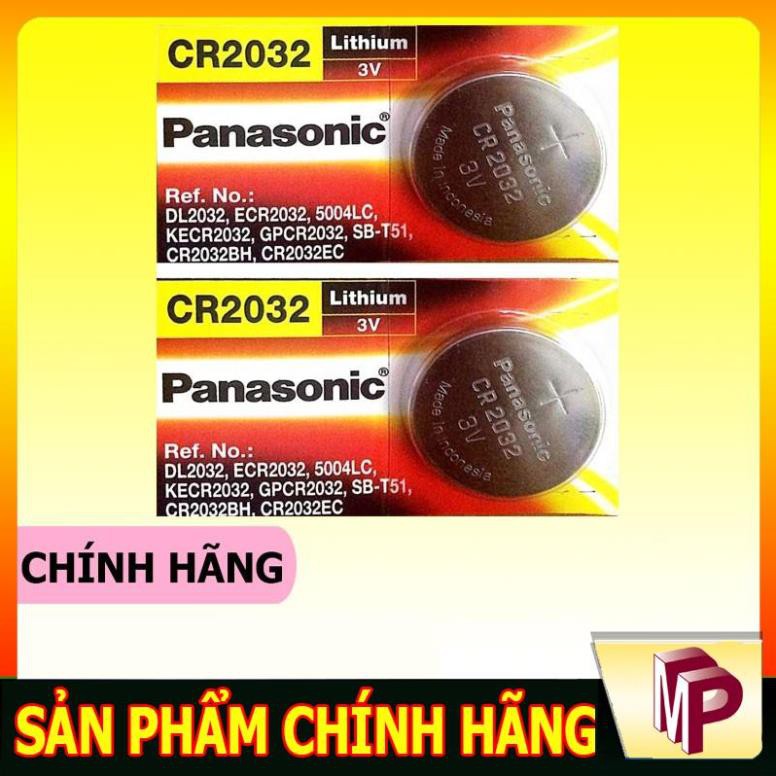 Pin nút áo Panasonic CR2025 CR2032 Lithium 3V - Made in Indonesia dùng cho điều khiển từ xa, chìa khoá điện tử...