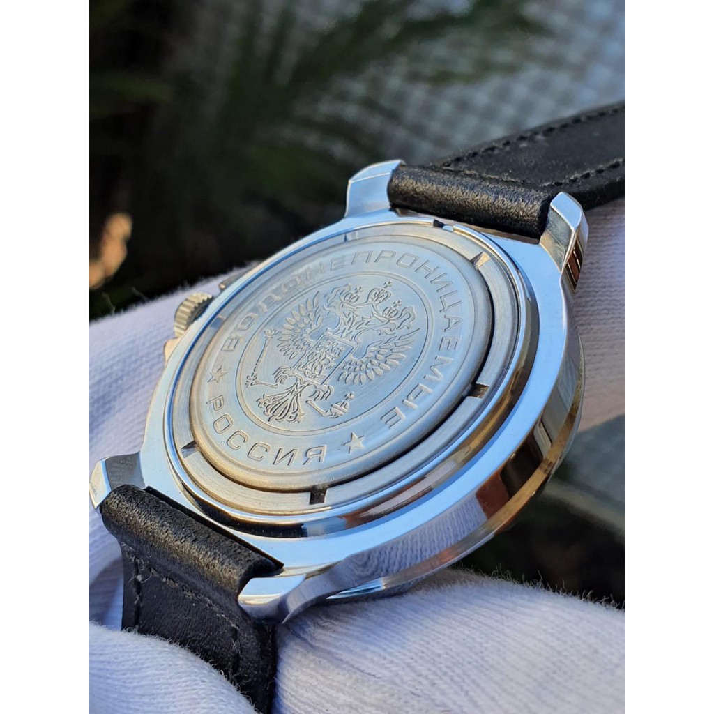 Đồng hồ nam Vostok máy cơ lên giây, size mặt 40, size dây 18. Đồng hồ Nga Vostok Komandirskie 811066