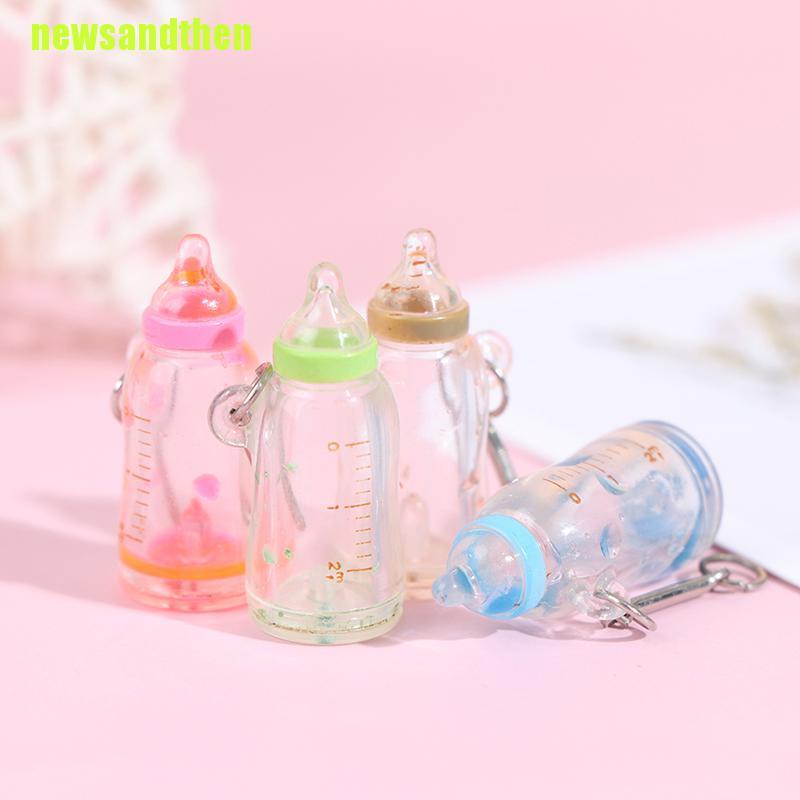 Set 5 Mô Hình Bình Sữa Mini Bằng Nhựa Resin Dễ Thương Cho Bé