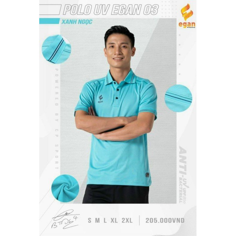 Áo thun thể thao Polo UV Egan phiên bản 3 trẻ trung, chuyên nghiệp