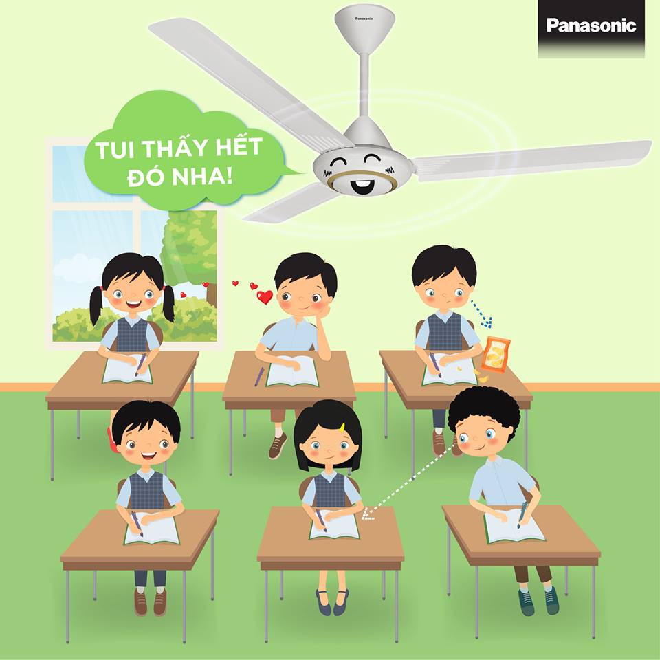Quạt trần 3 cánh Panasonic F-60MZ2 Ti 30/50cm - Bảo Hành 12 Tháng